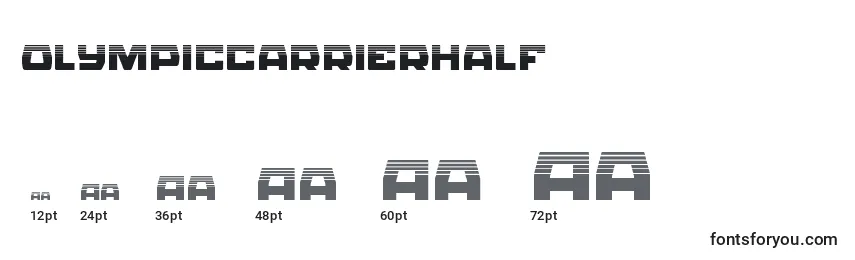Olympiccarrierhalf Font Sizes