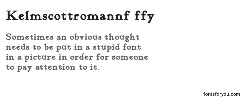Kelmscottromannf ffy Font