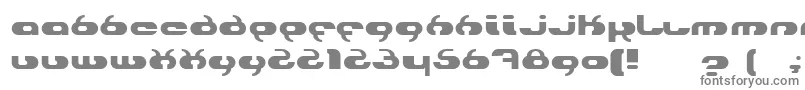 フォントHydro – 白い背景に灰色の文字
