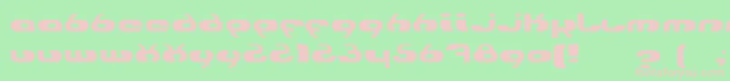 Hydro Font – Pink Fonts on Green Background