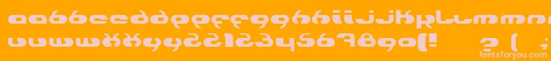 Hydro-fontti – vaaleanpunaiset fontit oranssilla taustalla