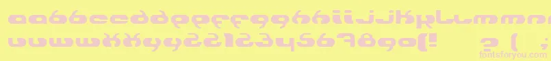 Hydro Font – Pink Fonts on Yellow Background