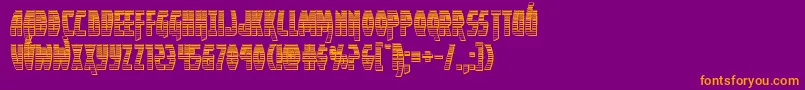 Yankeeclipperchrome Font – Orange Fonts on Purple Background