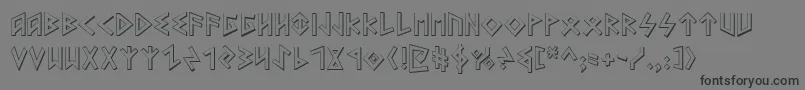Heorots Font – Black Fonts on Gray Background