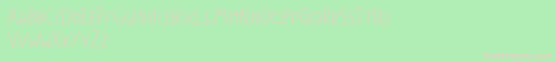 Phylacteredemo Font – Pink Fonts on Green Background