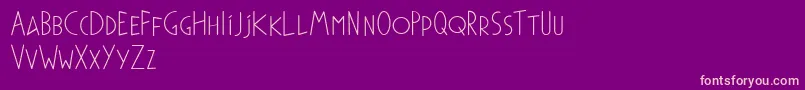 Phylacteredemo Font – Pink Fonts on Purple Background