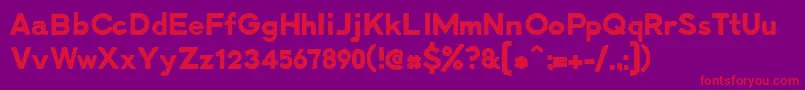 Llcharlo Font – Red Fonts on Purple Background