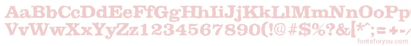 ClarerandomXbold Font – Pink Fonts on White Background