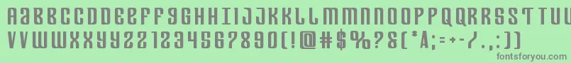 Departmenthboldtitle Font – Gray Fonts on Green Background