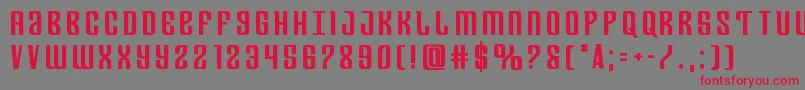 Departmenthboldtitle Font – Red Fonts on Gray Background