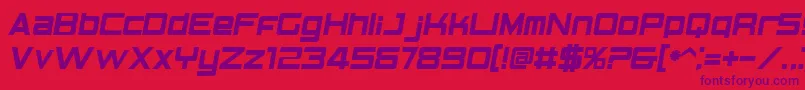 Weitere Informationen zur Elements-Schriftart Elements-Schriftart – Violette Schriften auf rotem Hintergrund