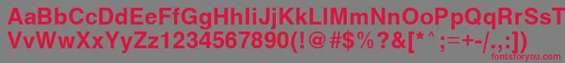 Vanta ffy Font – Red Fonts on Gray Background
