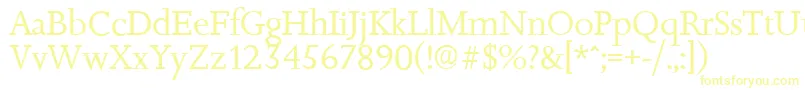 JessicaserialRegular-fontti – keltaiset fontit