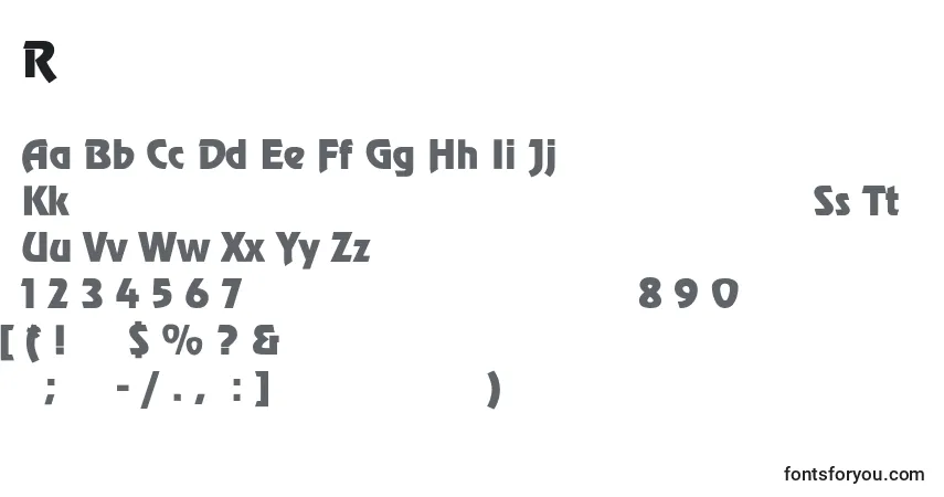 ReneeThin-fontti – aakkoset, numerot, erikoismerkit