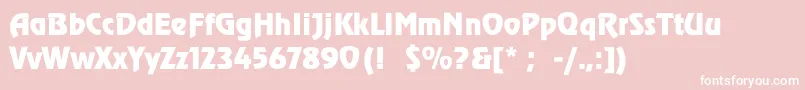 ReneeThin Font – White Fonts on Pink Background