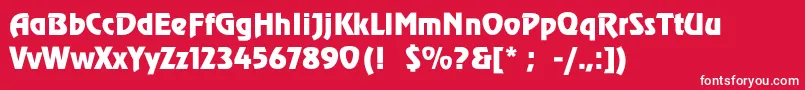 ReneeThin Font – White Fonts on Red Background