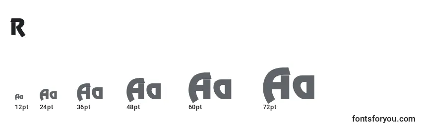 ReneeThin Font Sizes