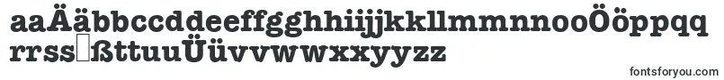 ModerntypewriterBold-fontti – saksalaiset fontit