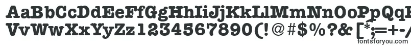 ModerntypewriterBold-fontti – Kauniilla fonteilla tehdyt kyltit
