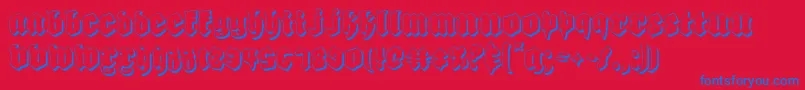 Biergartens Font – Blue Fonts on Red Background