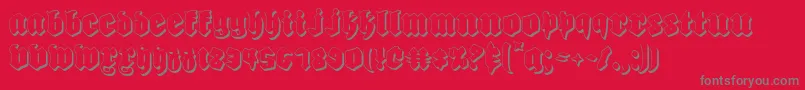 Biergartens Font – Gray Fonts on Red Background