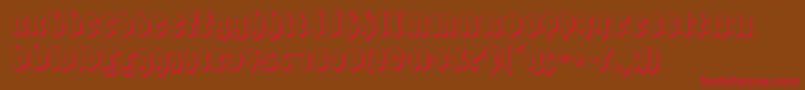 Biergartens Font – Red Fonts on Brown Background