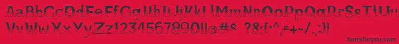 fuente Bule – Fuentes Negras Sobre Fondo Rojo