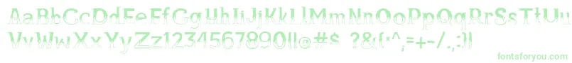 Bule Font – Green Fonts on White Background