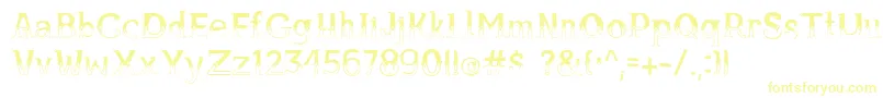 Bule Font – Yellow Fonts on White Background