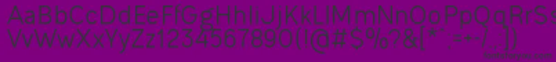 OgonekRegular Font – Black Fonts on Purple Background