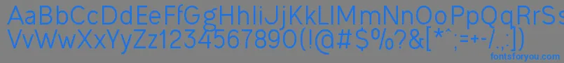 OgonekRegular Font – Blue Fonts on Gray Background