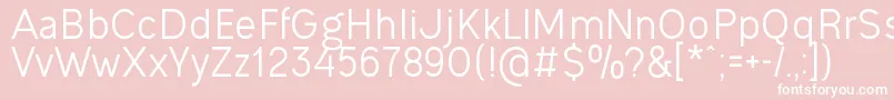 OgonekRegular Font – White Fonts on Pink Background