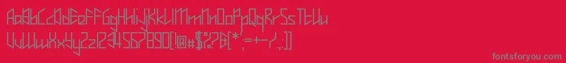Whisperer Font – Gray Fonts on Red Background