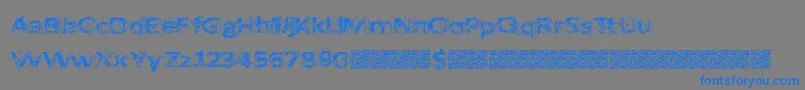 Artbang-Schriftart – Blaue Schriften auf grauem Hintergrund