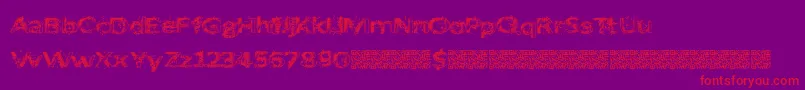 Artbang Font – Red Fonts on Purple Background