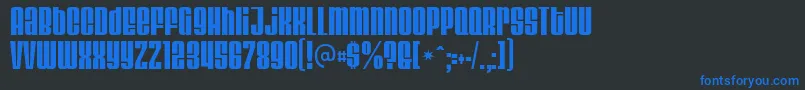 VelvendaCooler Font – Blue Fonts on Black Background