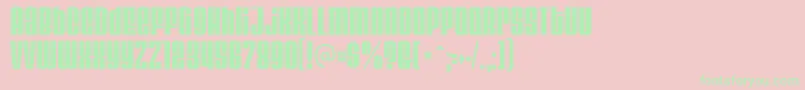 Шрифт VelvendaCooler – зелёные шрифты на розовом фоне