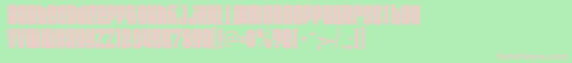 VelvendaCooler Font – Pink Fonts on Green Background