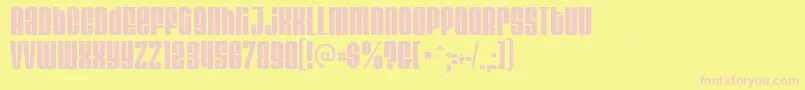 VelvendaCooler Font – Pink Fonts on Yellow Background