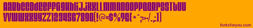 VelvendaCooler Font – Purple Fonts on Orange Background