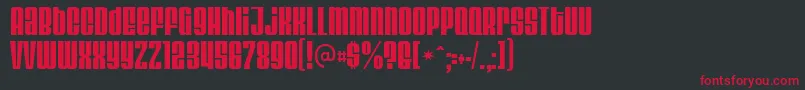 VelvendaCooler Font – Red Fonts on Black Background