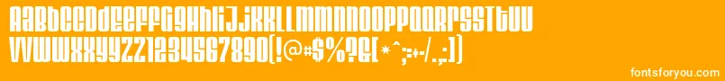 VelvendaCooler Font – White Fonts on Orange Background