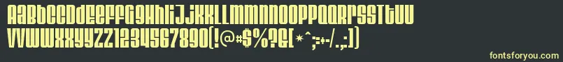 VelvendaCooler Font – Yellow Fonts on Black Background