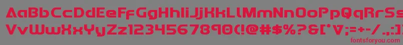 Redlineexpand Font – Red Fonts on Gray Background