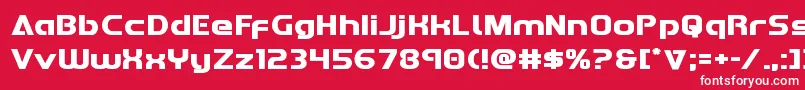 フォントRedlineexpand – 赤い背景に白い文字