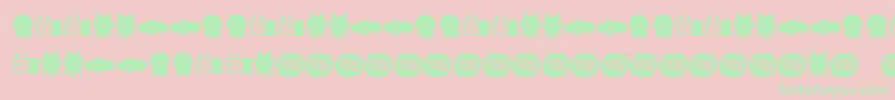 More about LamonaproDingbatKawaii Font LamonaproDingbatKawaii Font – Green Fonts on Pink Background