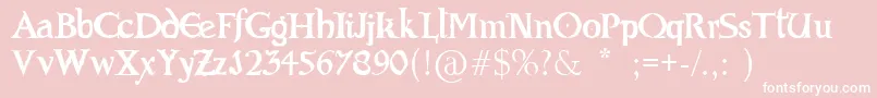 EvilBible Font – White Fonts on Pink Background