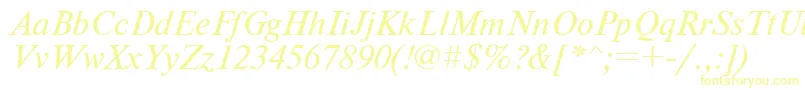 UkrainiantimesetItalic Font – Yellow Fonts