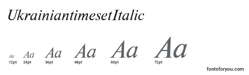 UkrainiantimesetItalic Font Sizes