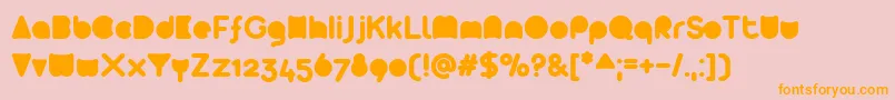 Arista2 ffy Font – Orange Fonts on Pink Background